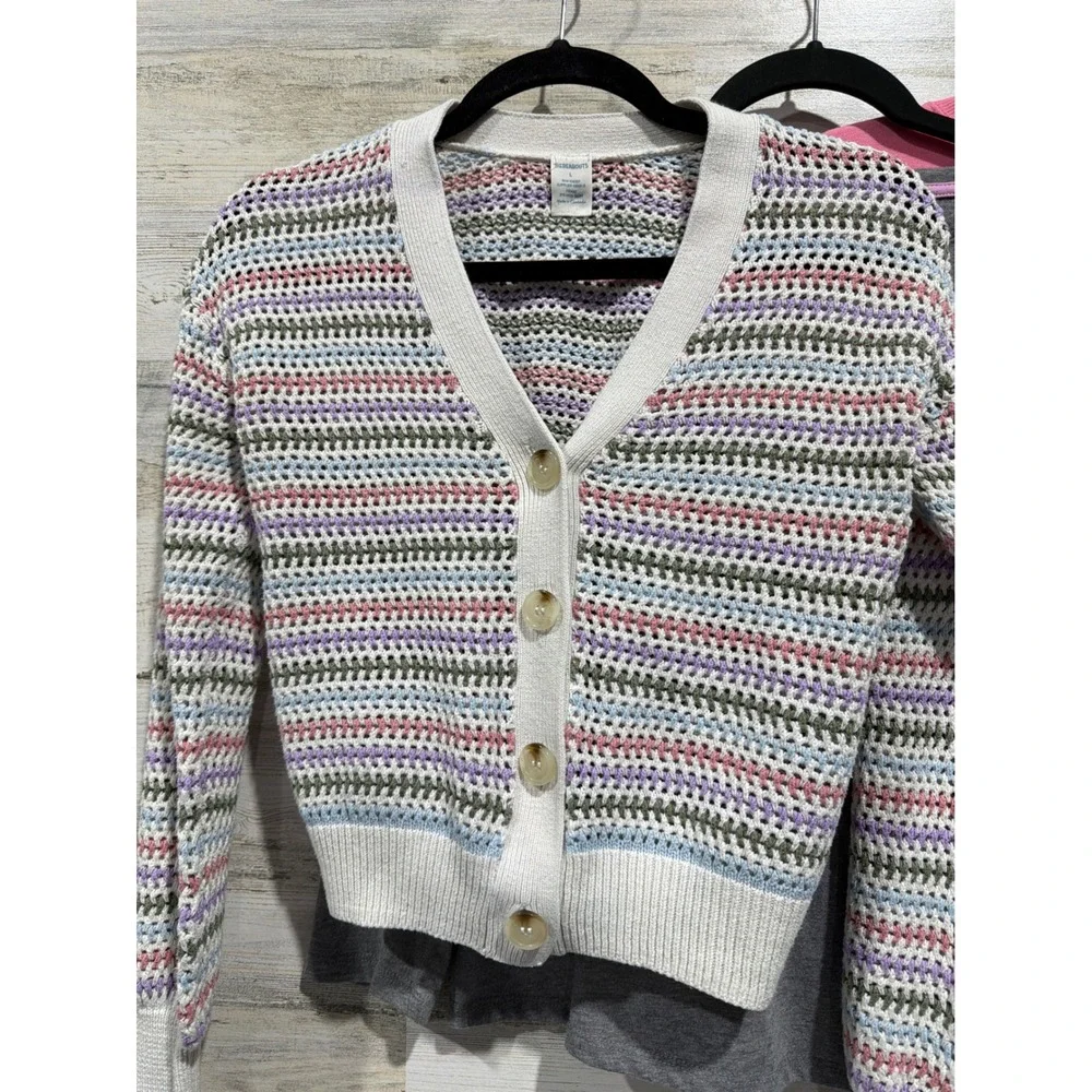 Old Navy Epic Threads Thereabouts Girls L 10-12 Bundle Pink Grey Top Cardigan